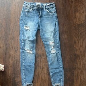 KanCan Light Blue Distressed Skinny Jeans